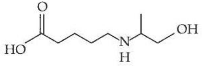HOOC–(CH2)4–NH–CH(CH3)–CH2OH